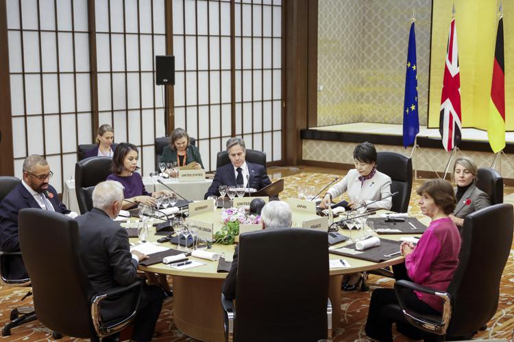 La riunione dei ministri degli Esteri al G7 di Tokyo - Afp
