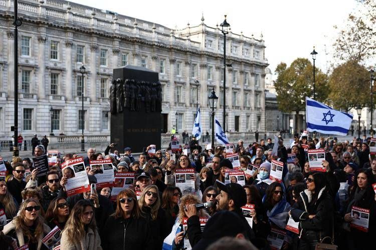 Marcia pro palestinese a Londra - (Afp)