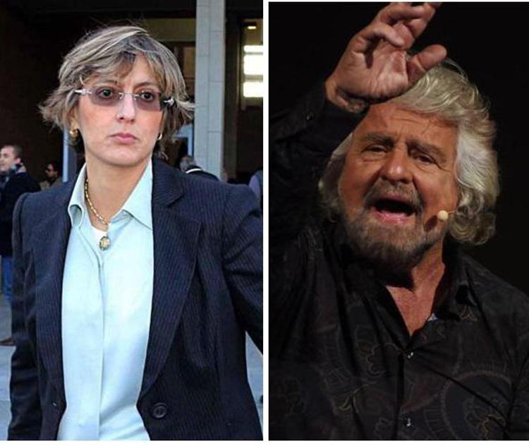 Giulia Bongiorno e Beppe Grillo - (Fotogramma)