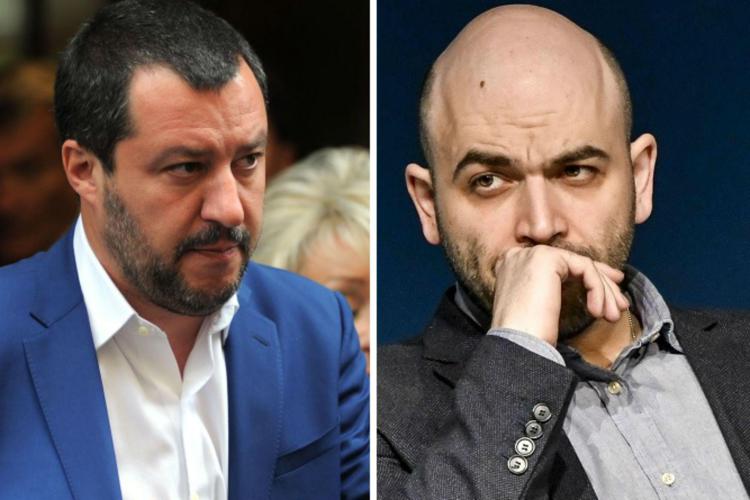 Matteo Salvini e Roberto Saviano