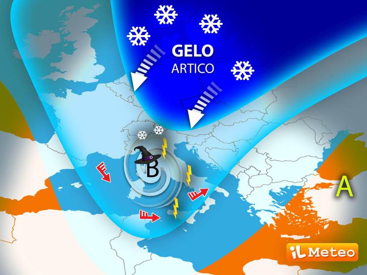 La mappa meteo