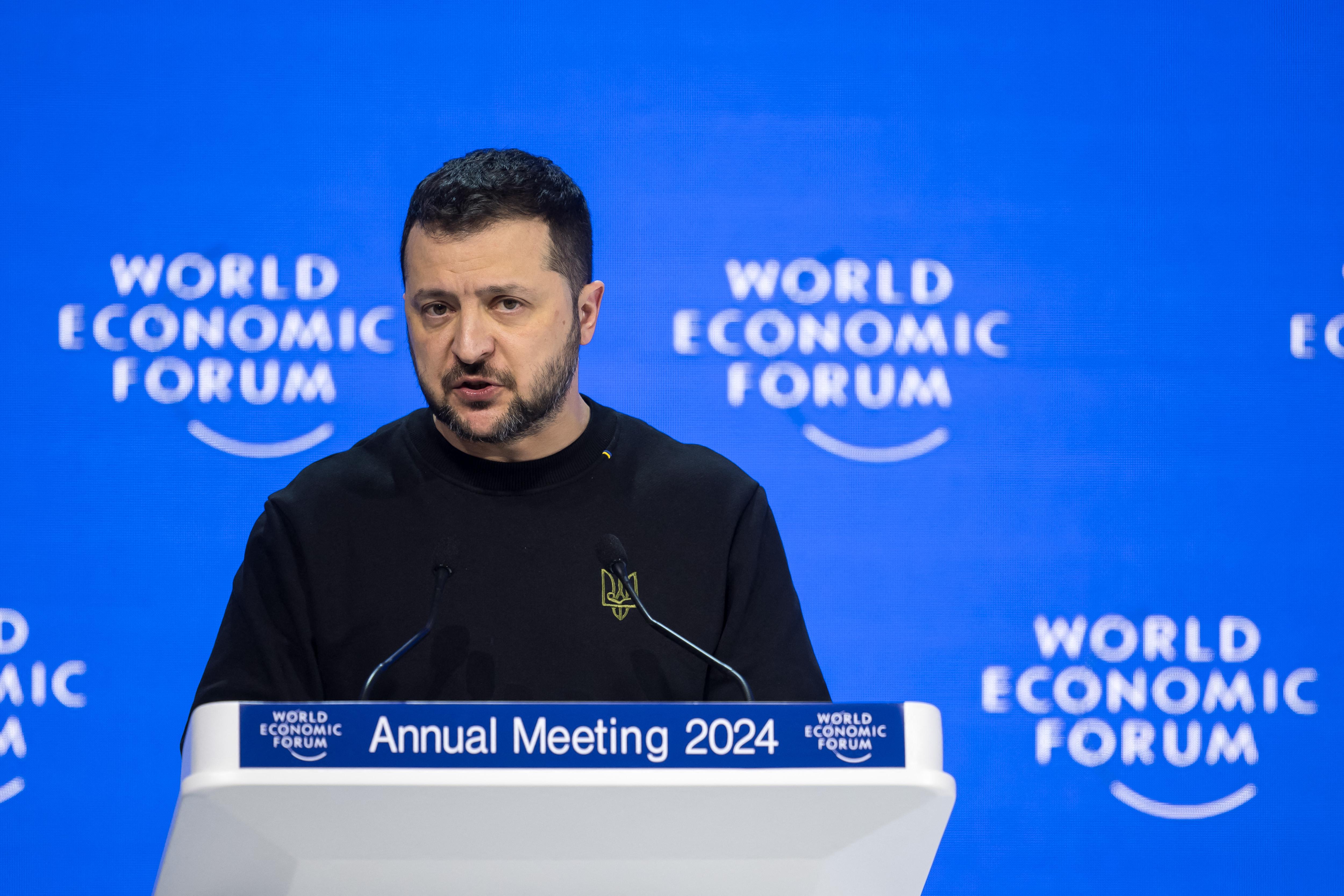 Davos 2024, Ukraine and Zelensky's words latest news 16 January