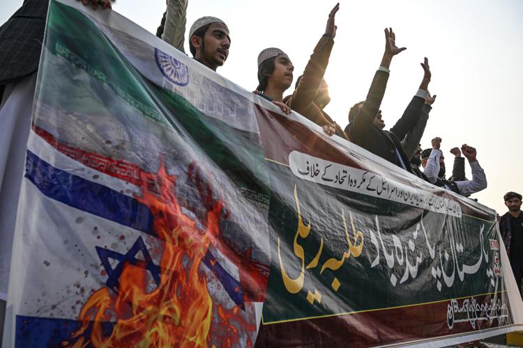 Proteste in Pakistan dopo l'attacco dell'Iran - Afp