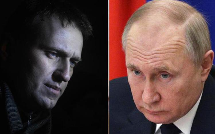 Navalny e Putin - Afp