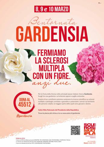 Stop sclerosi multipla, campagna Aism ‘Bentornata Gardensia’
