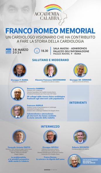 Cardiologia italiana ricorda Franco Romeo, luminare generoso