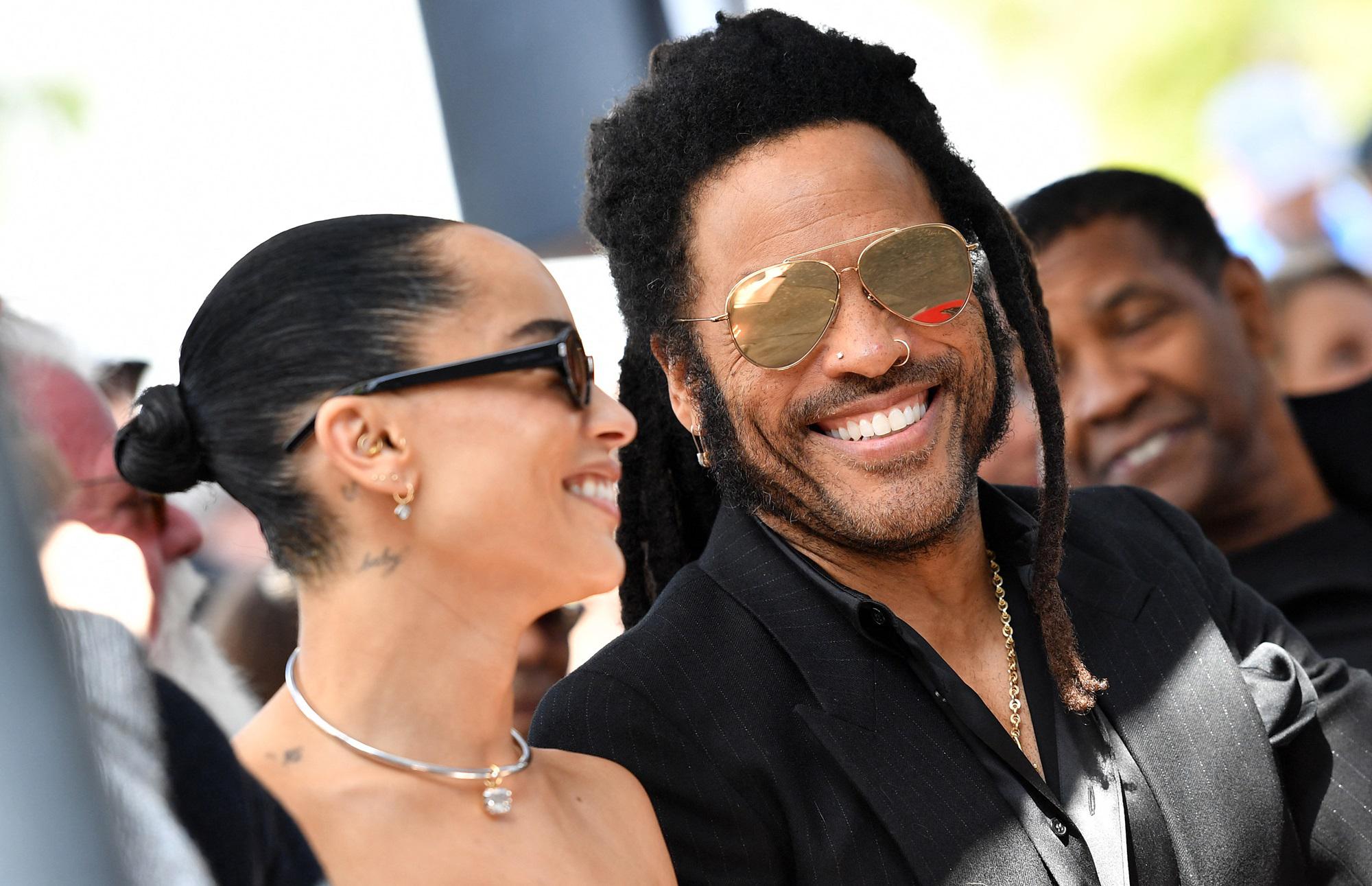 Lenny Kravitz and the Walk of Fame the daughter's irony Ruetir