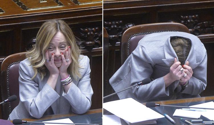 Giorgia Meloni alla Camera dei deputati - Fotogramma