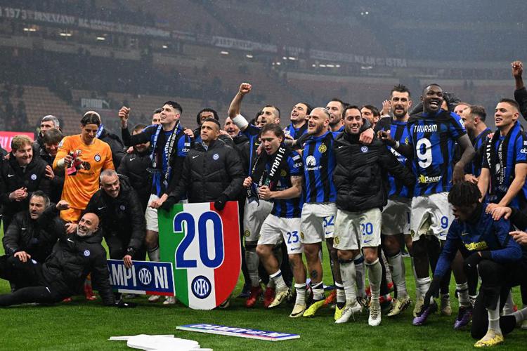 L'Inter festeggia lo scudetto