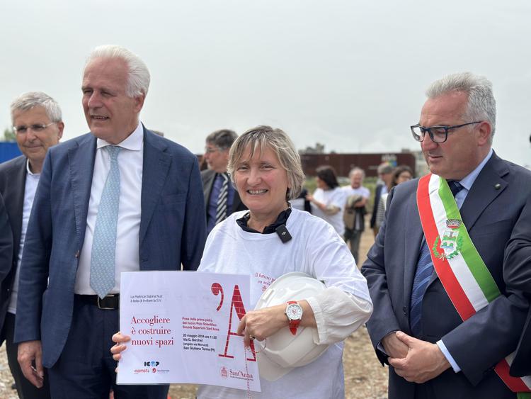 Scuola Sant'Anna, prima pietra del nuovo Polo Scientifico