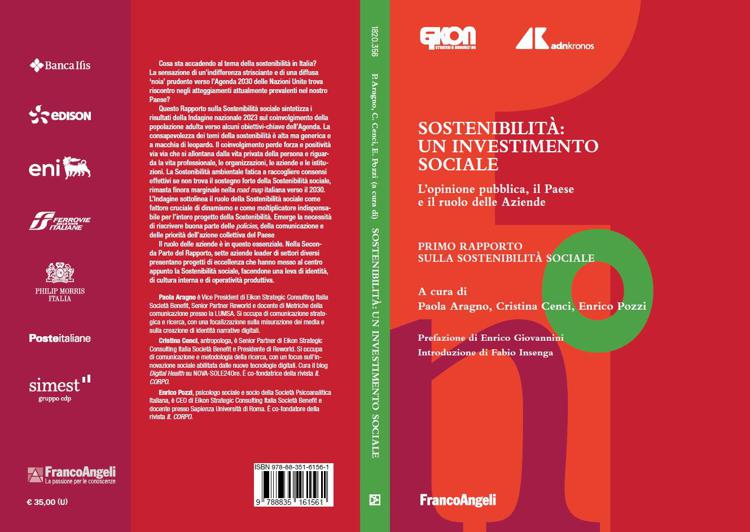 La cover del libro 'Sostenibilità: un investimento sociale', FrancoAngeli