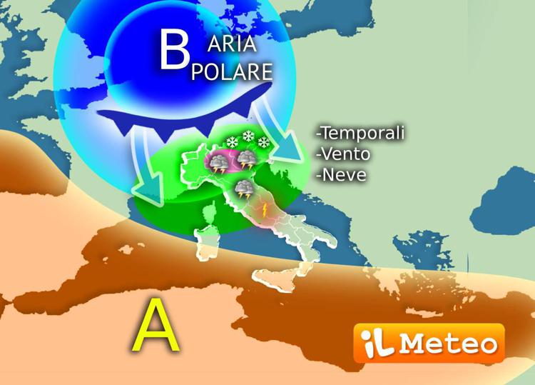 La mappa del meteo