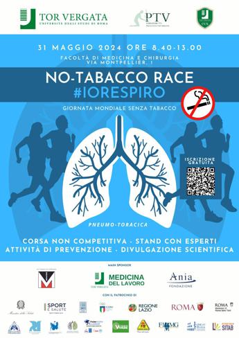 Al via ‘No-tabacco race’, corsa di Università, Policlinico e Cus Tor Vergata