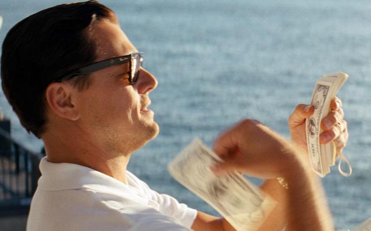 Leonardo DiCaprio in Wolf of Wall Street