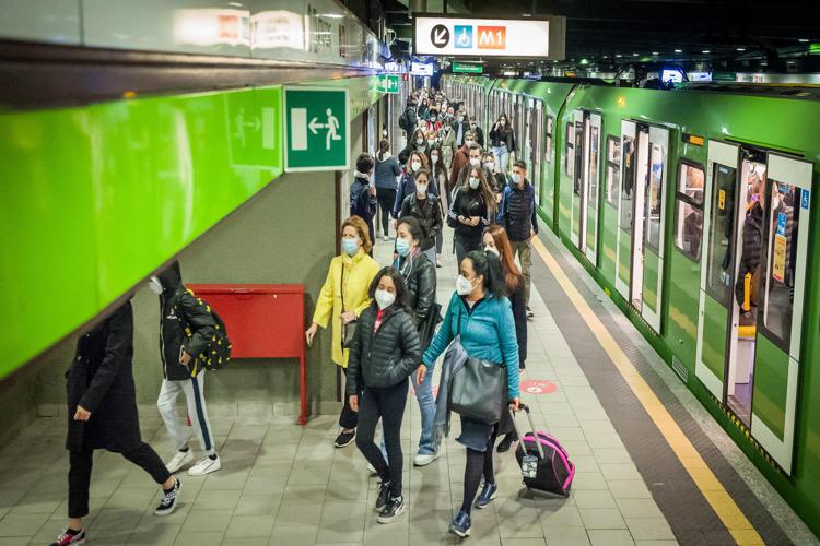 Metropolitana Milano - (Fotogramma)