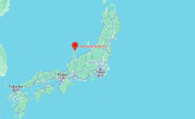 La penisola di Noto, nella prefettura di Ishikawa