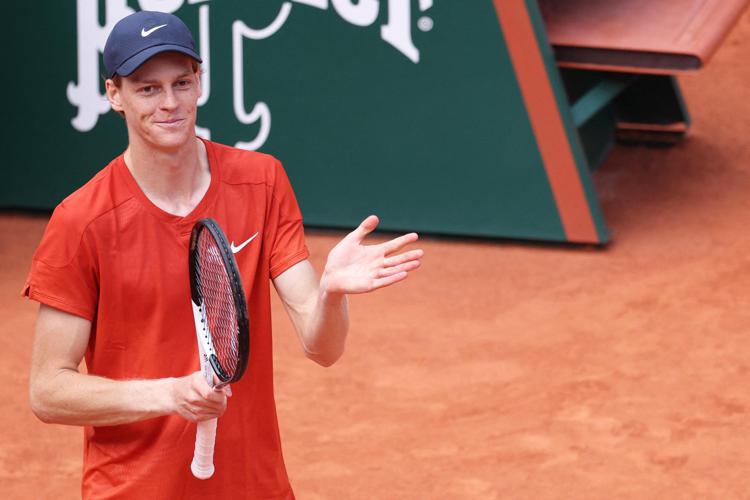 Jannik Sinner al Roland Garros - Afp