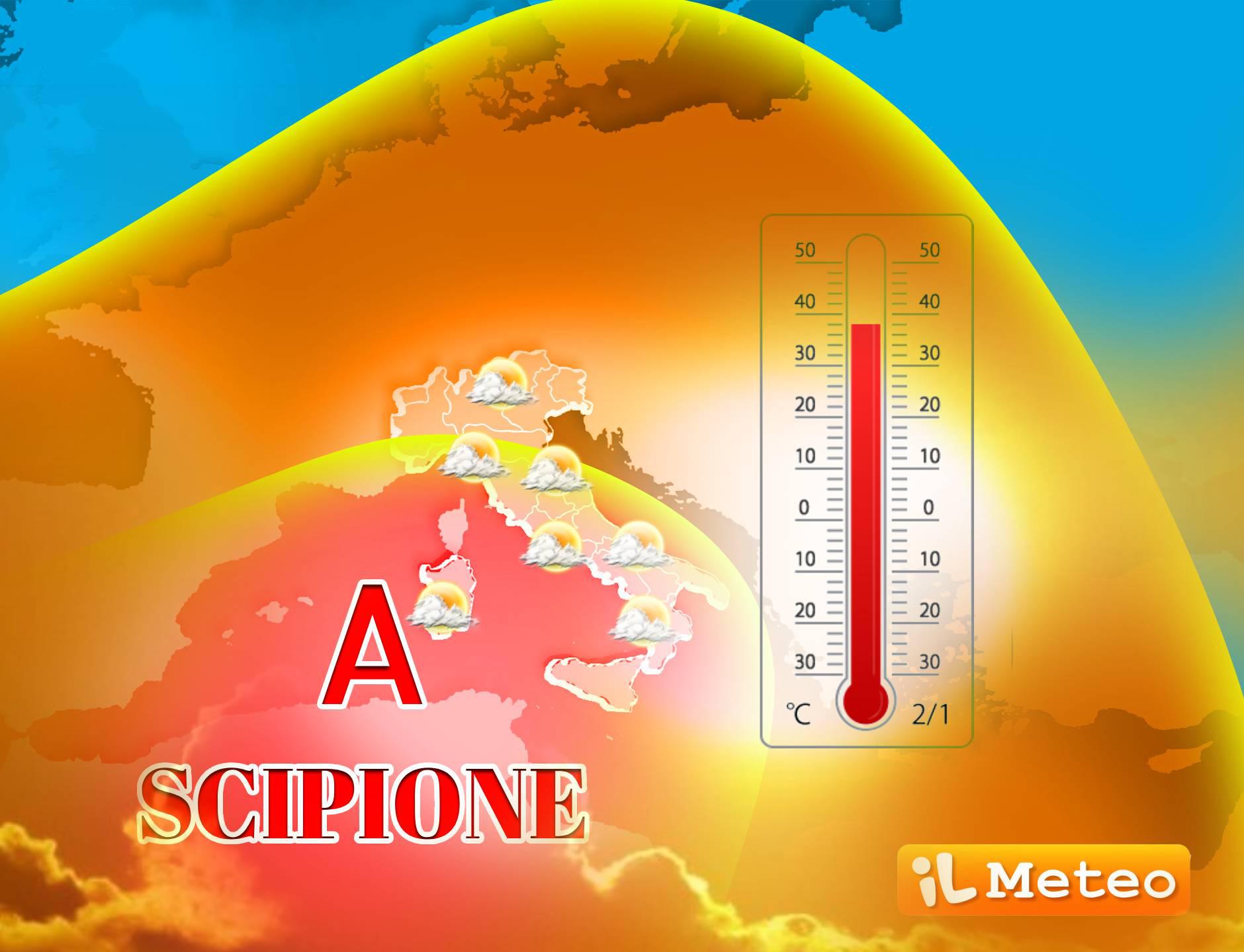 Prima ondata di caldo con l’anticiclone africano Scipione - picchi di 40°C