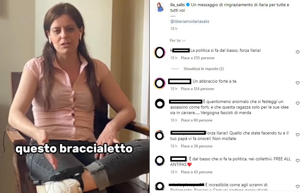 Ilaria Salis - primo video social: In campo contro ingiustizie - spero di abbracciarvi presto in Italia