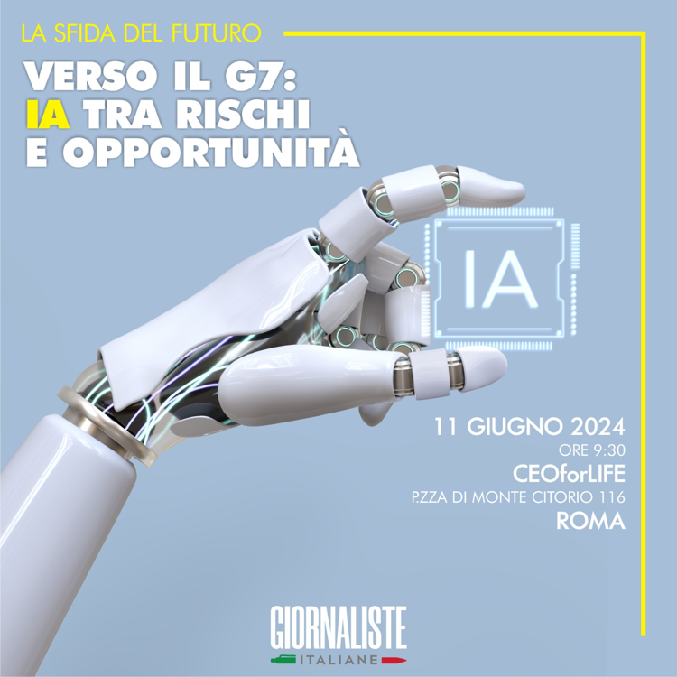 G7, 'Ia rischi e opportunità': domani convegno a Roma