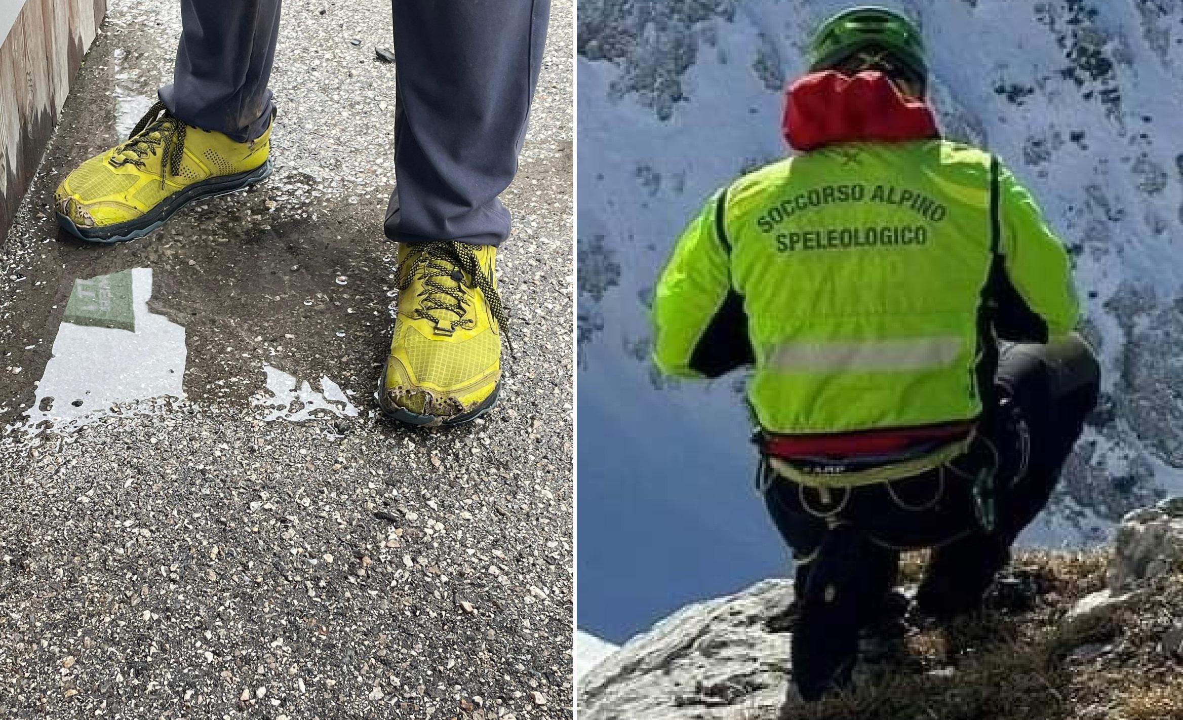 In scarpe da ginnastica sul Lagazuoi innevato - turista salvato dal soccorso Alpino