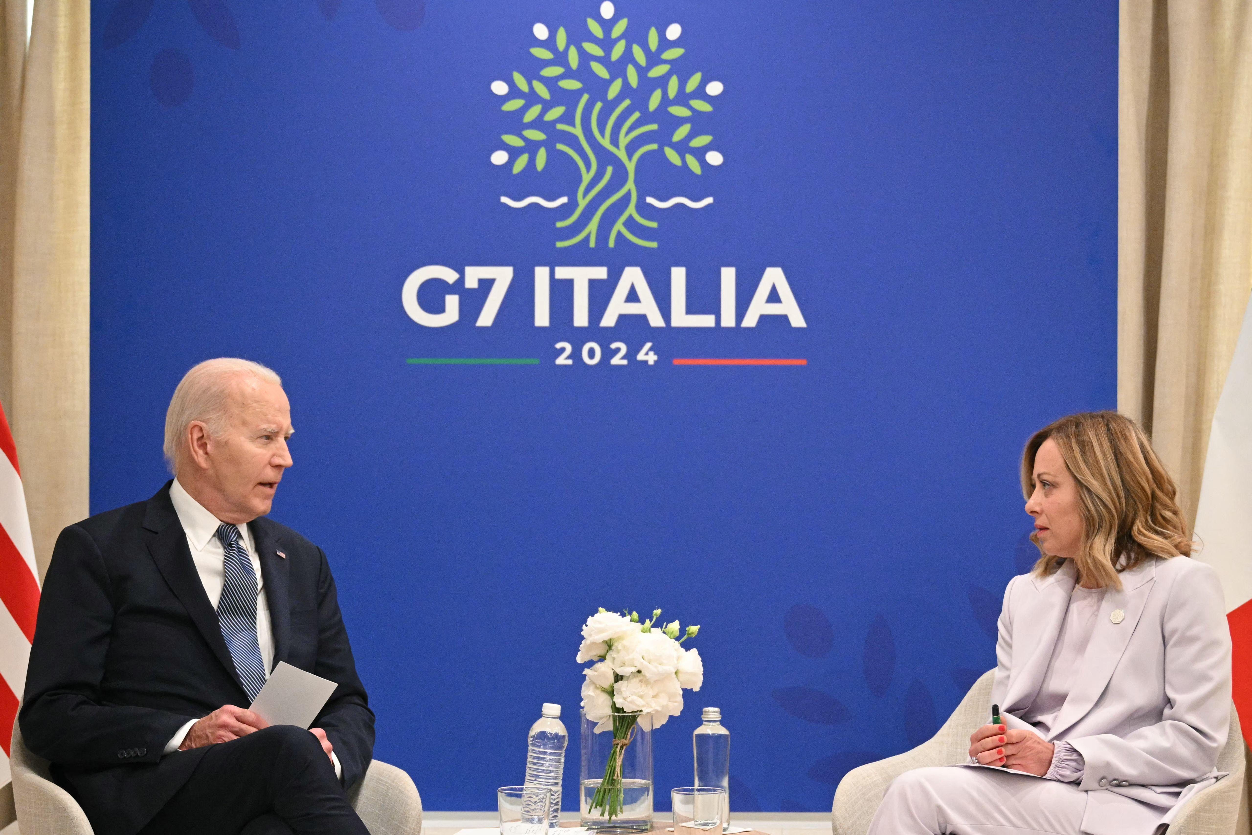 G7 - bilaterale Meloni-Biden: da Ucraina a Gaza e Cina tra i temi