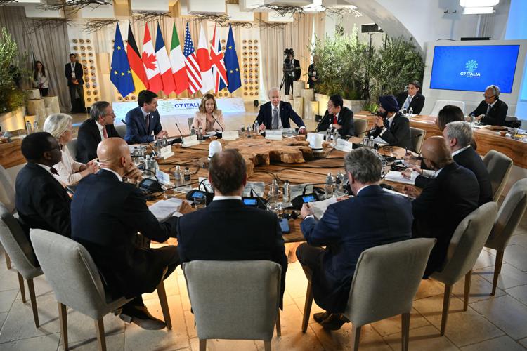 Il vertice del G7 (Afp)