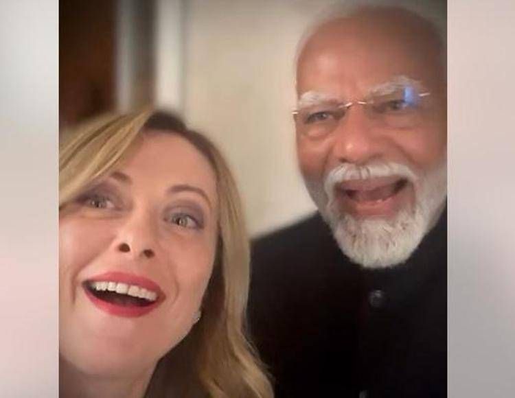 Giorgia Meloni e Narendra Modi