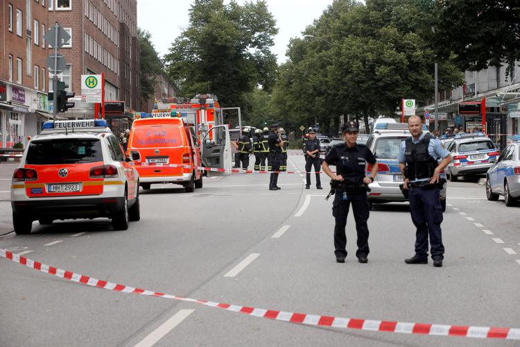 Polizia ad Amburgo - AFP