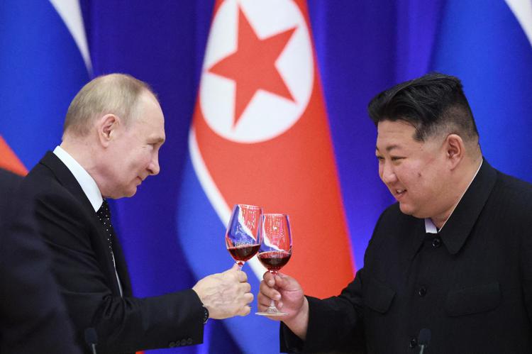Kim Jong Un e Vladimir Putin - (Afp)