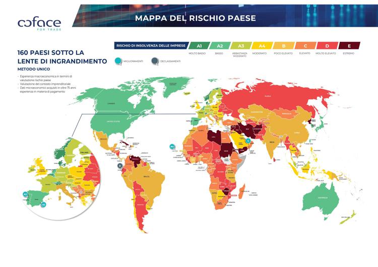 Coface: Barometro Rischio paese e settoriale. Turbolenze in vista?