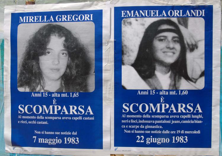 Manifesti per Mirella Gregori ed Emanuela Orlandi - Fotogramma