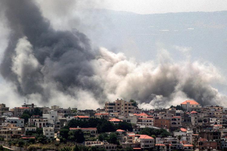 Bombardamenti israeliano a sud del Libano - Afp
