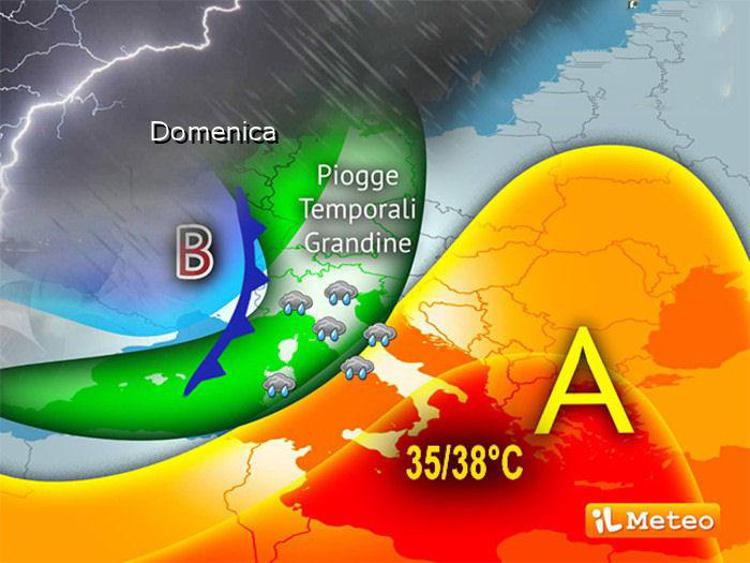 La mappa del meteo