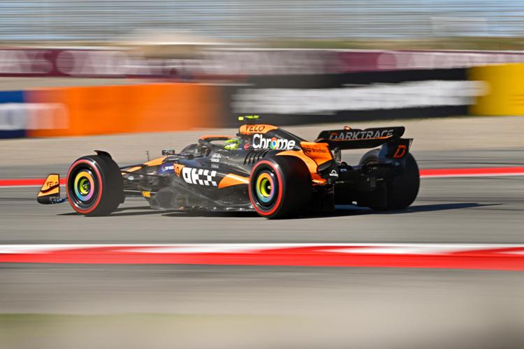 Lando Norris in pole position nel Gp di Spagna - (Afp)