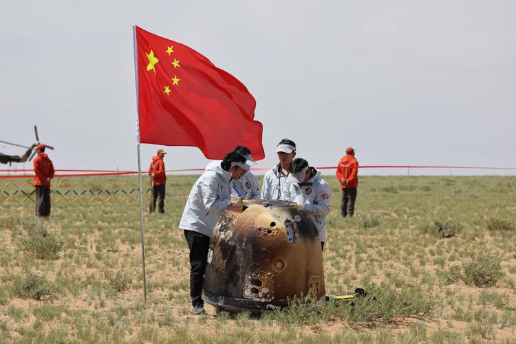 La sonda lunare cinese Chang'e-6 - (Fotogramma)