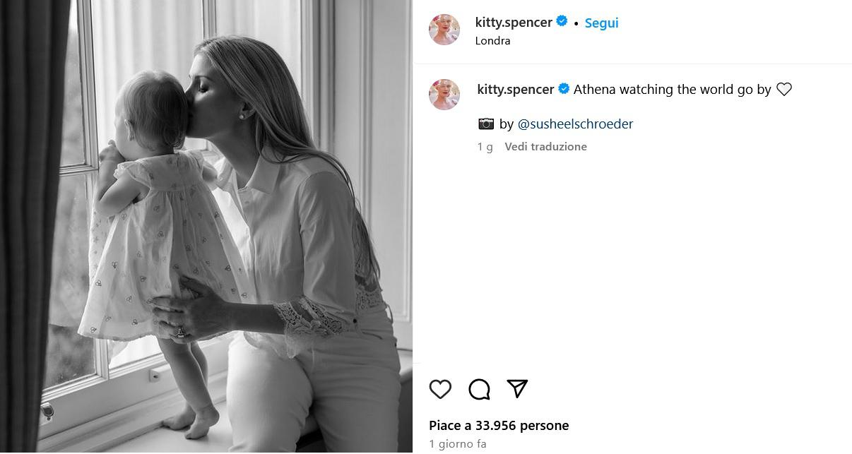 Nipote Diana svela nome figlia su Instagram - boom di like per Athena