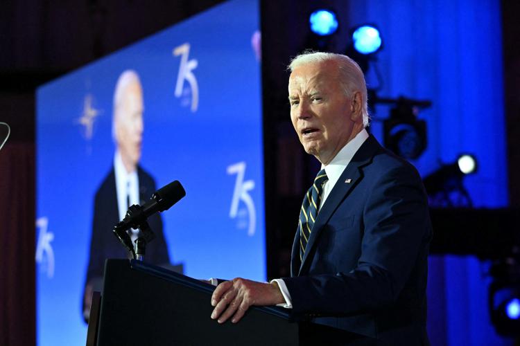 Joe Biden al vertice Nato - (Afp)