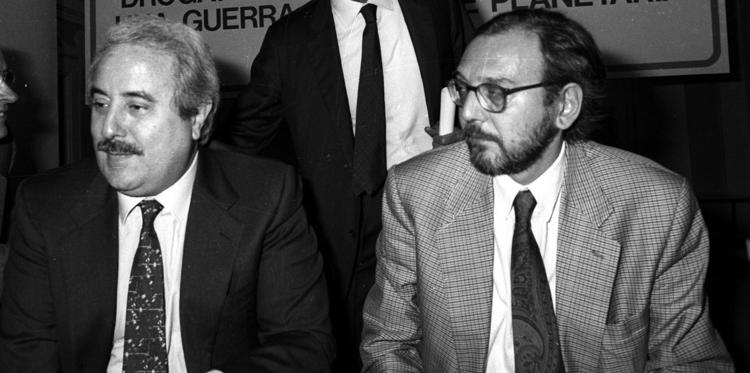 Daniele Repetto con il giudice Giovanni Falcone