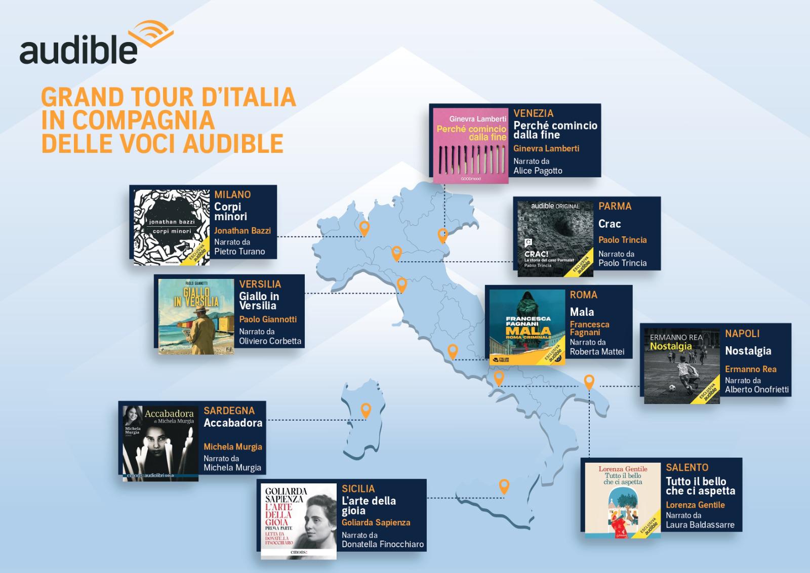 Grand Tour of Italy with the Voices of Audible