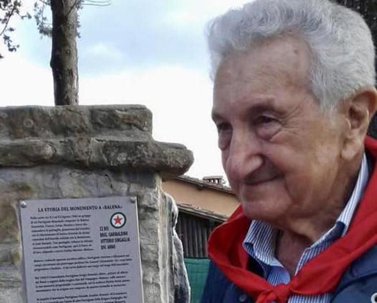 Giulio Consigli, nome di battaglia 'Topino' - La foto postata sui social dal sindaco di Bagno a Ripoli