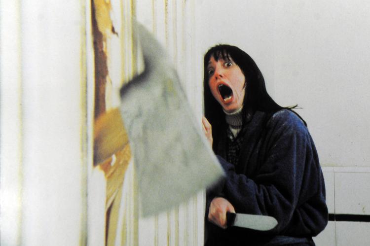 Shelley Duval nell'iconica scena di Shining