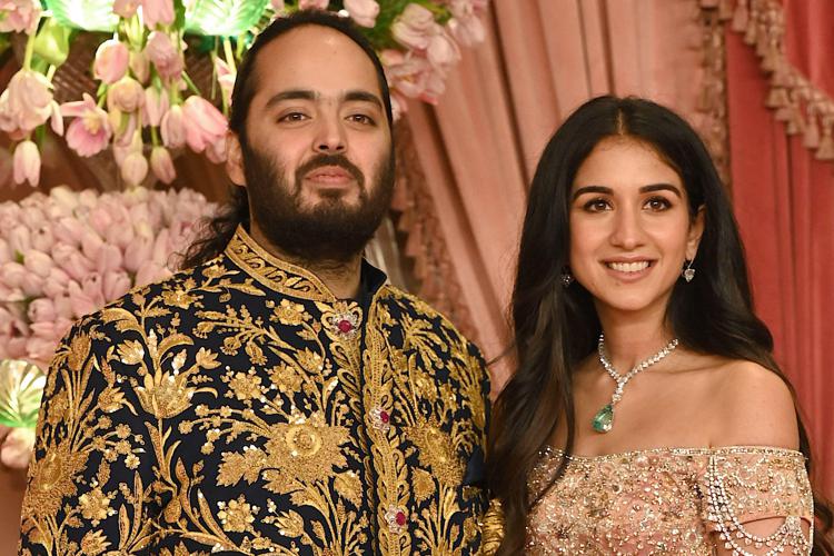 Anant Ambani e Radhika Merchant (Afp)