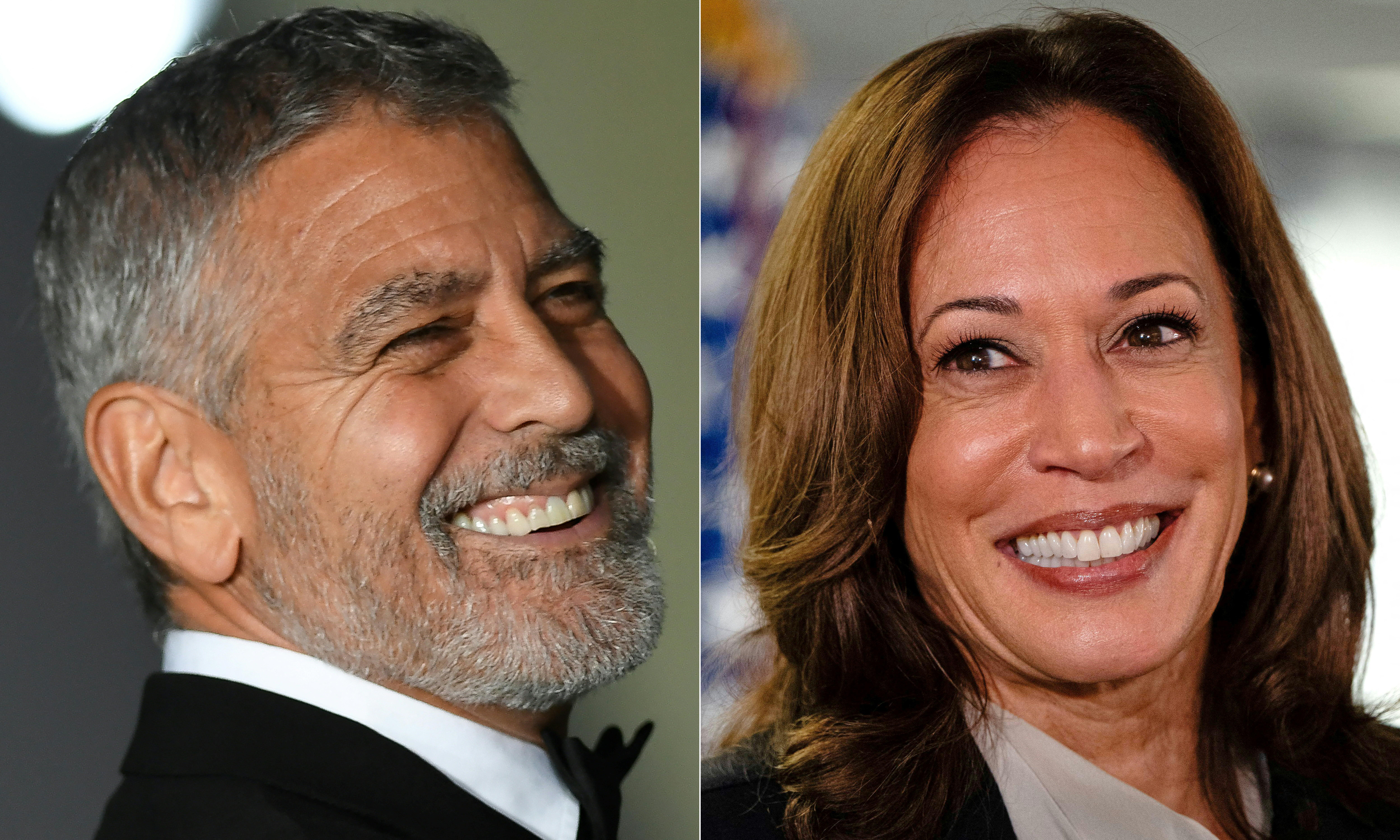Clooney sostiene Harris e ringrazia Biden: Ha salvato di nuovo la democrazia