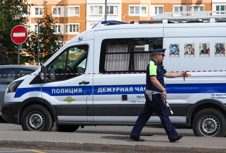 Polizia a Mosca sul luogo dell'esplosione - Fotogramma /Ipa
