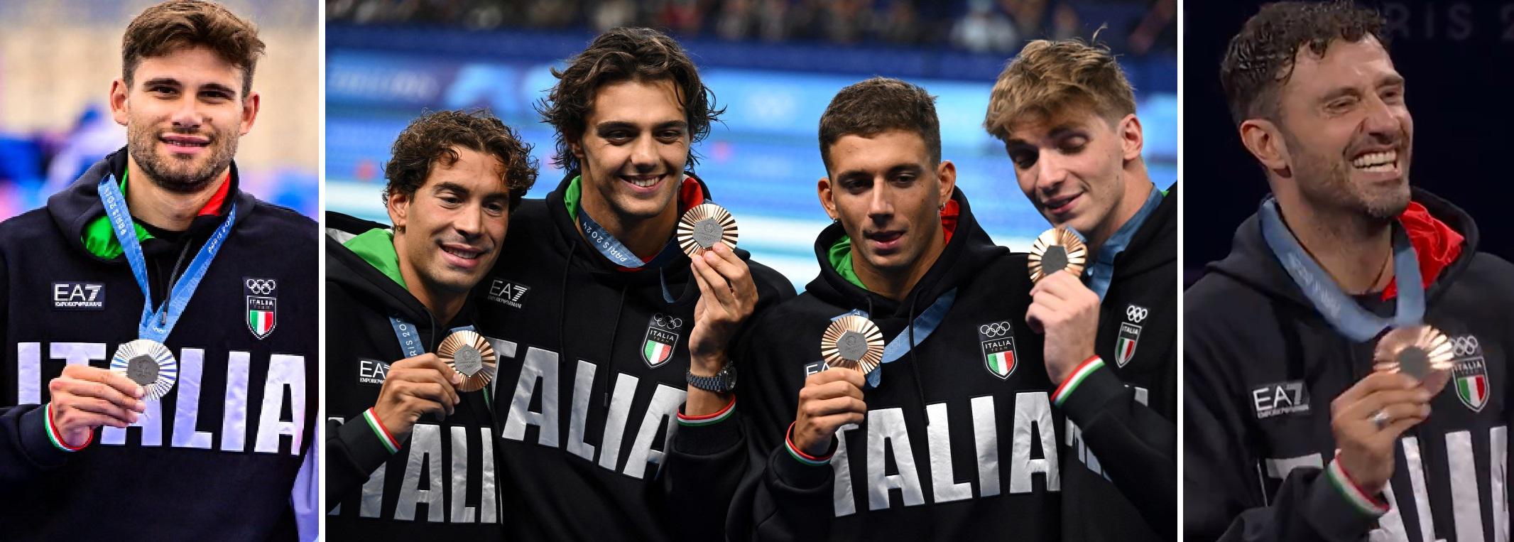 Parigi 2024 - Italia apre con 3 medaglie: Ganna - Samele e 4x100