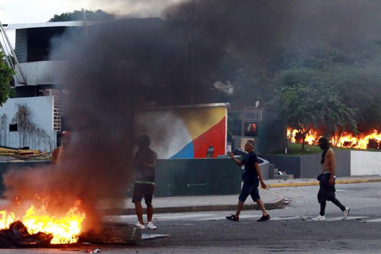 Proteste in Venezuela - (Afp)