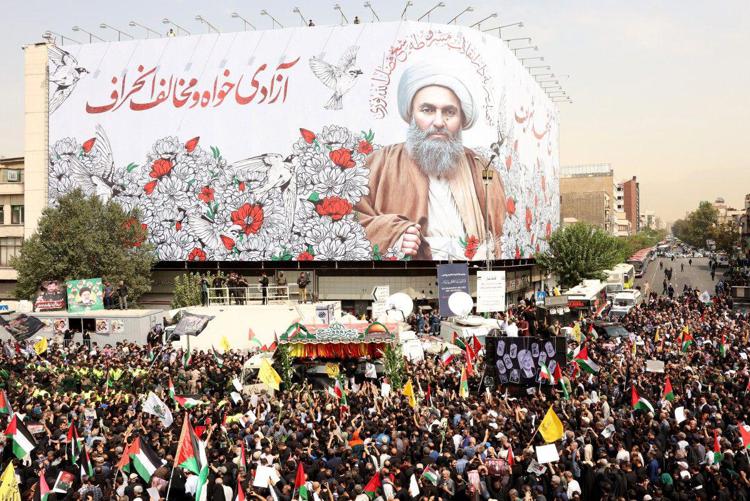 I funerali di Ismail Haniyeh (Afp)