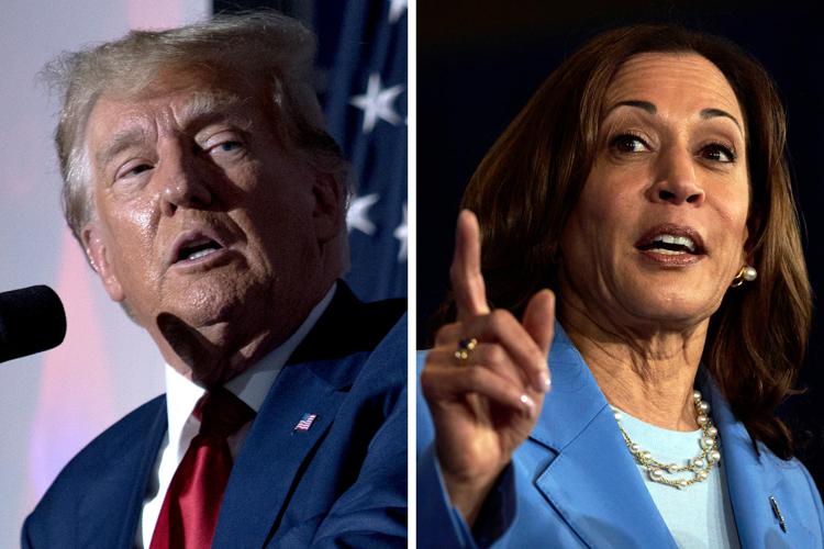 Donald Trump e Kamala Harris