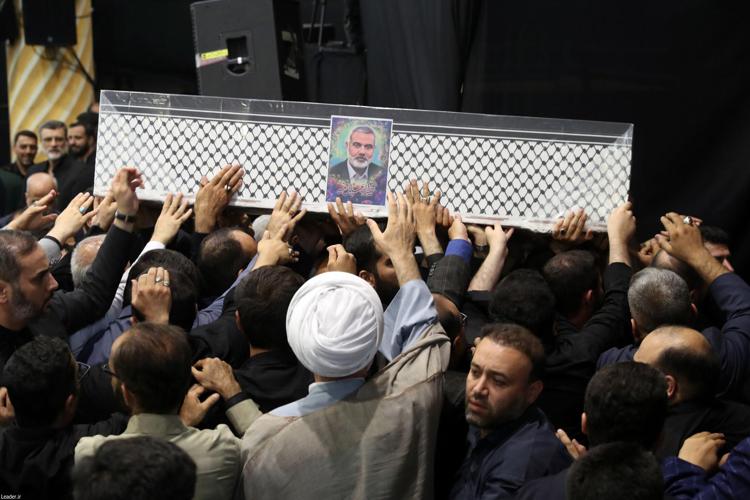 Corteo funebre per morte Ismail Haniyeh (Fotogramma/Ipa)